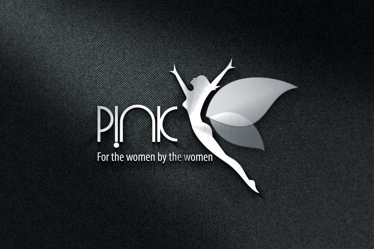Pink Sanitary napkin manufacturer logo design