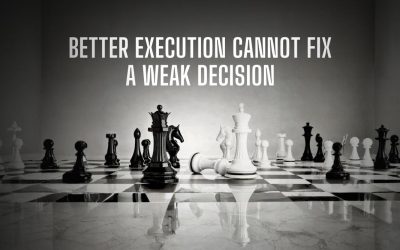 Better Execution Cannot Fix a Weak Decision