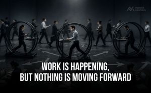 why execution fails in business despite continuous work and activity